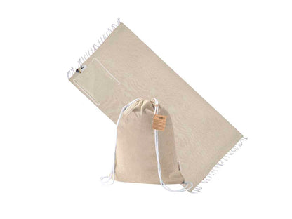 Mochila Pareo de Algodón Reciclado 180x90 cm - Ligera y Práctica