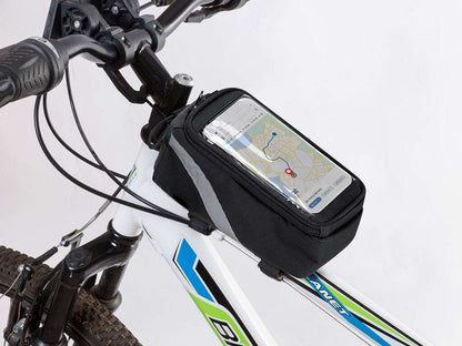 Bolsa para bicicleta Nebrer en poliéster RPET con función táctil