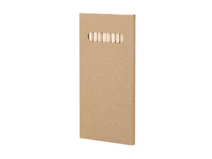 Caja de 12 lápices de colores Wibar con cuerpo hexagonal reciclados