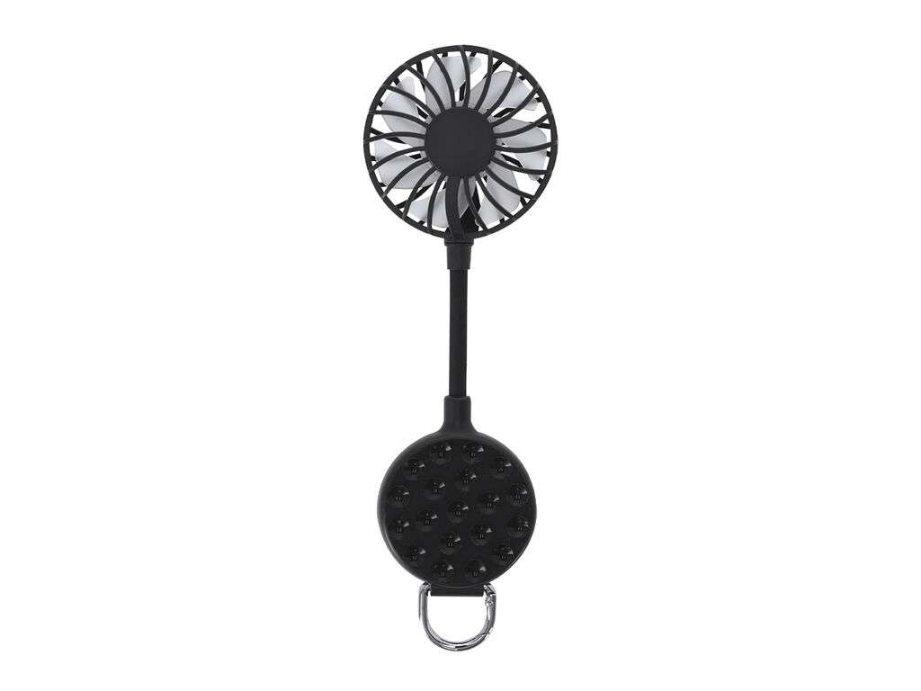 Ventilador multiposición con soporte ajustable y batería recargable