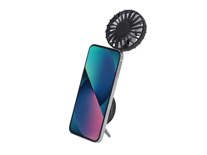 Ventilador multiposición con soporte ajustable y batería recargable
