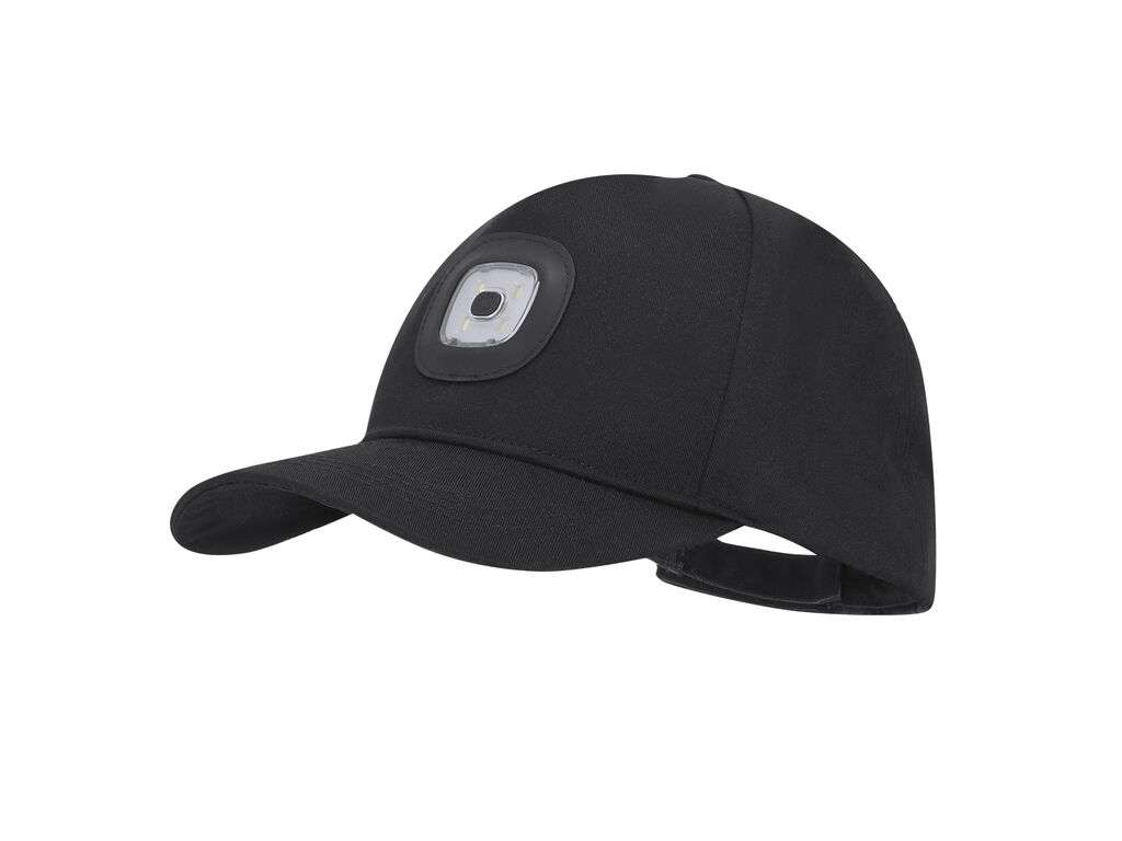 Gorra con linterna extraíble y ajustable para actividades al aire libre