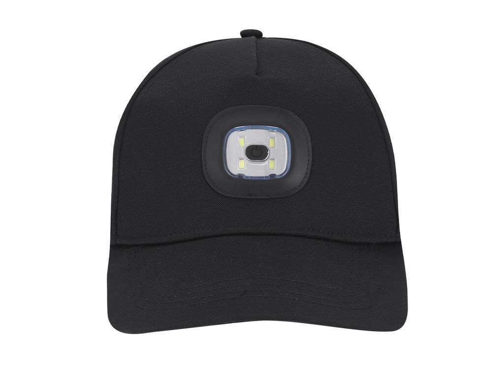 Gorra con linterna extraíble y ajustable para actividades al aire libre