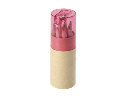 Set de 12 lápices de colores Nianlok en estuche reciclado con sacapuntas