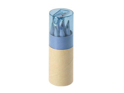 Set de 12 lápices de colores Nianlok en estuche reciclado con sacapuntas