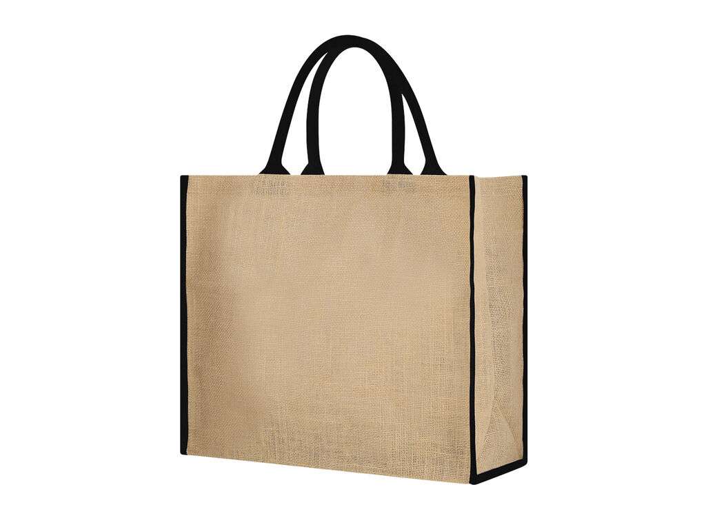 Bolsa de Yute 300 g/m2 con asas reforzadas y cierre de velcro