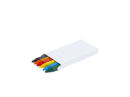 Set 6 ceras de colores en caja reciclada para impresión digital