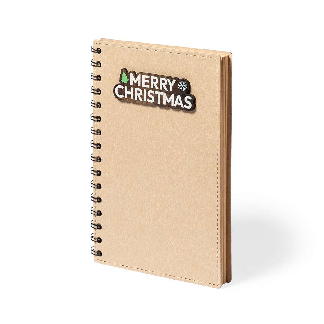 Libreta de anillas Noylax con diseño navideño y hojas eco