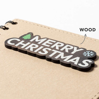 Libreta de anillas Noylax con diseño navideño y hojas eco