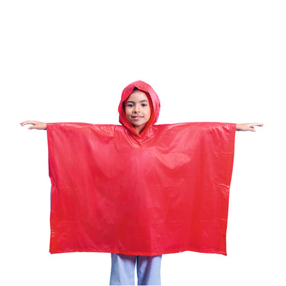 Poncho infantil en PVC divertido con cierre de corchetes - Talla única
