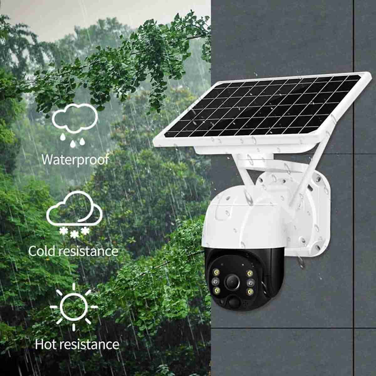 Cámara de vigilancia WiFi con energía solar