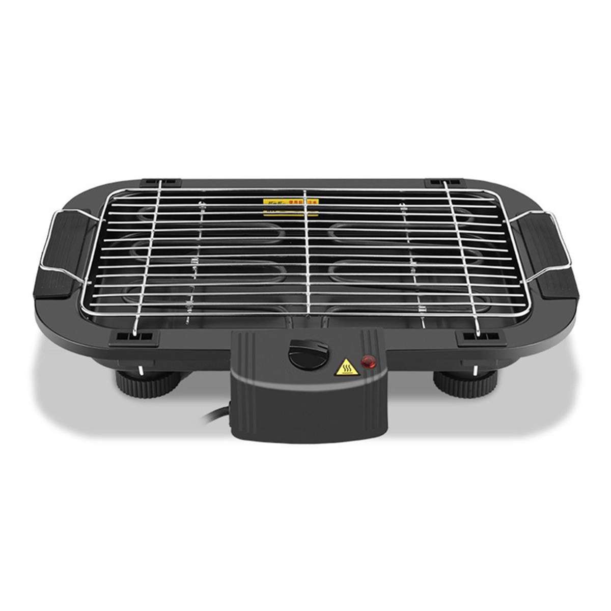 Barbacoa eléctrica Almalux® 2000W con parrilla de 2 alturas, 5 temperaturas y bandeja recoge grasa