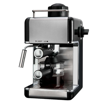 Cafetera Espresso  Almalux® 3.5 Bares - Acero Inoxidable – Café Intenso y Cremoso en Casa