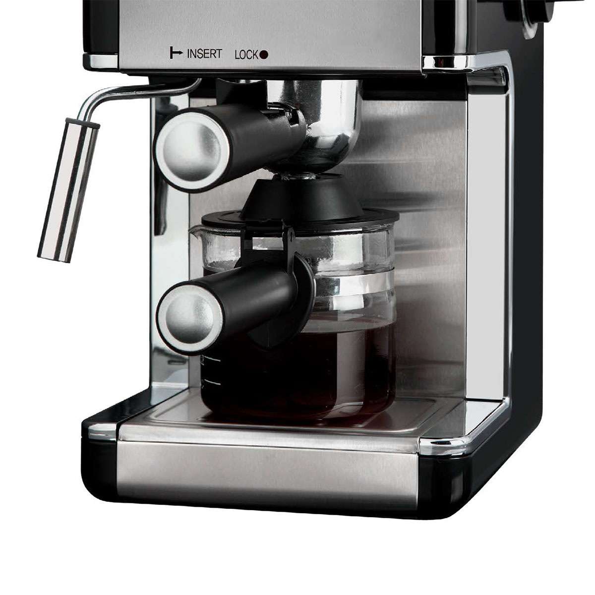 Cafetera Espresso  Almalux® 3.5 Bares - Acero Inoxidable – Café Intenso y Cremoso en Casa