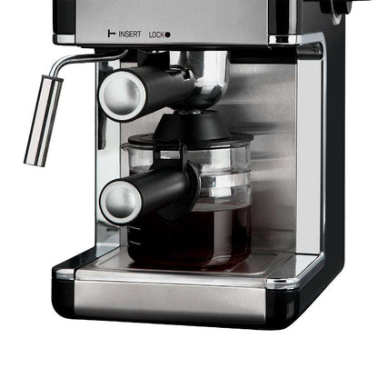Cafetera Espresso  Almalux® 3.5 Bares - Acero Inoxidable – Café Intenso y Cremoso en Casa