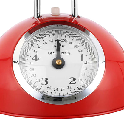 Báscula de cocina retro Almalux® con cuenco extraíble de acero inoxidable, capacidad 5 kg y diseño vintage