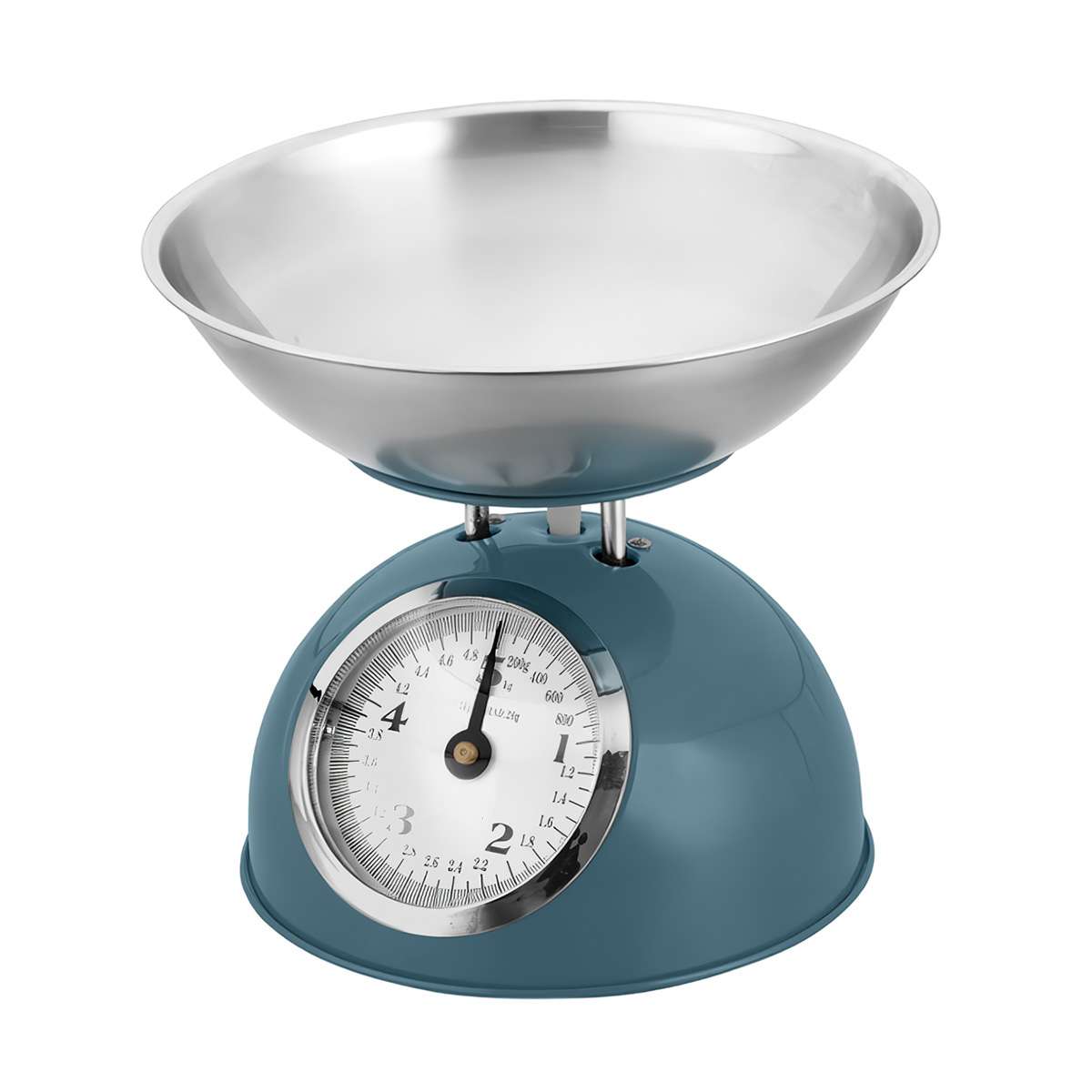 Báscula de cocina retro Almalux® con cuenco extraíble de acero inoxidable, capacidad 5 kg y diseño vintage