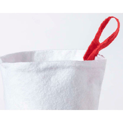 Calcetín navideño Saspi con gran capacidad y cinta para colgar