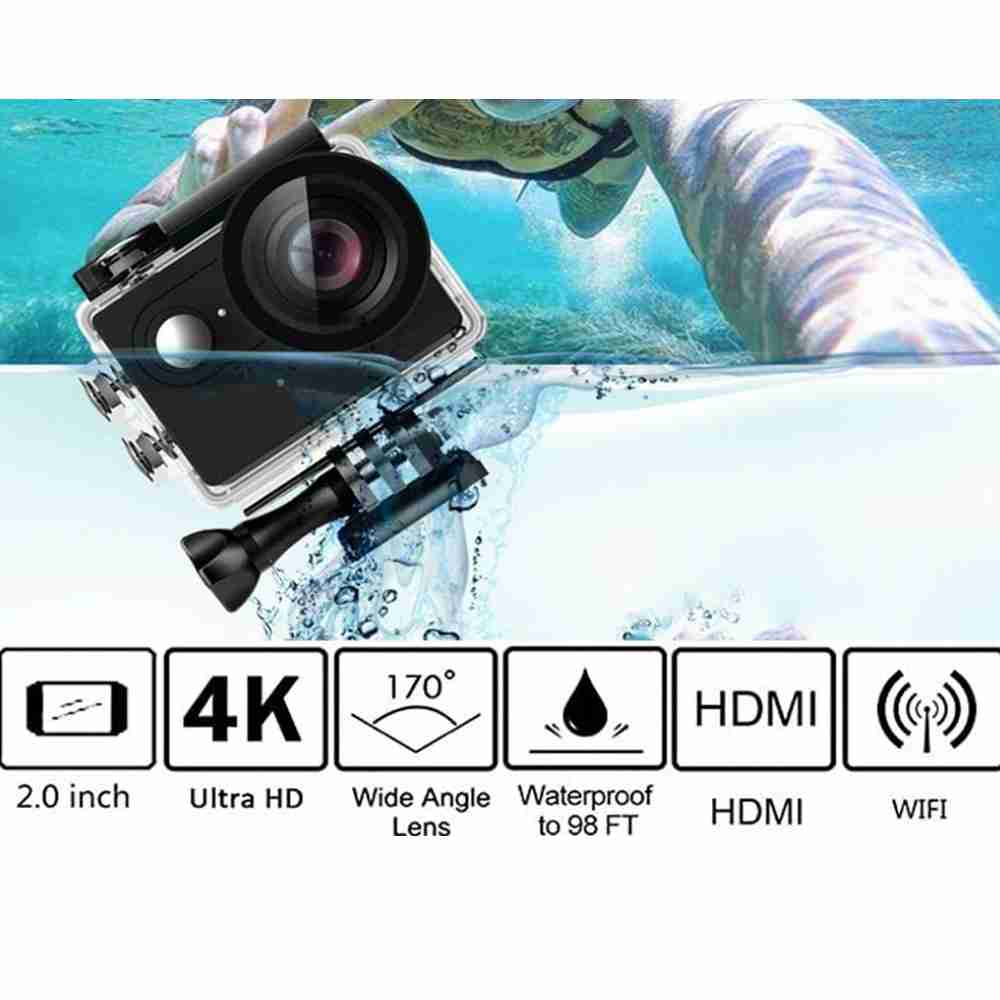 Videocámara Deportiva Almalux® Pro 4K con Mando: Captura cada momento en alta definición - Rosa