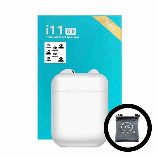 Auriculares Bluetooth I11 Caja Azul Almalux® Compatible IPhone Samsung Huawei -  Universal