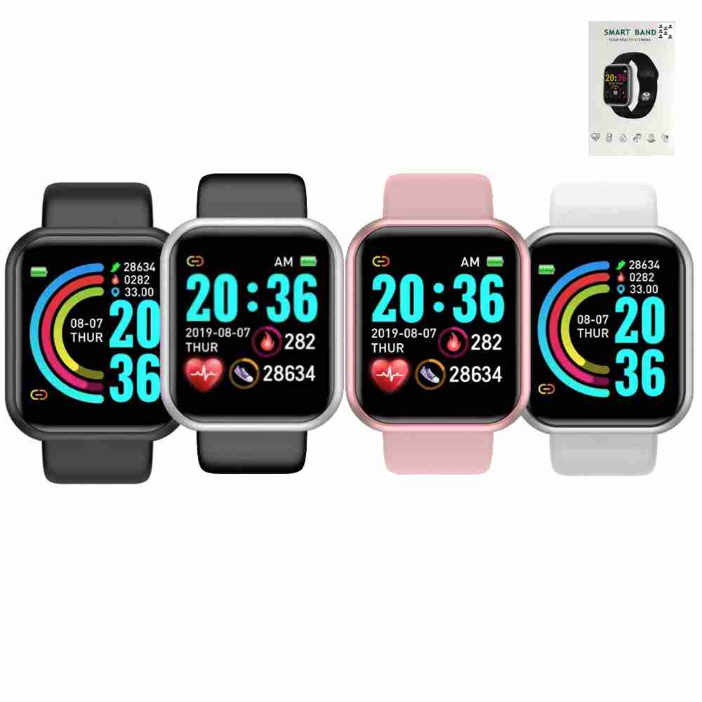 Smartwatch Mujer Hombre Reloj Inteligente Negro Smart Watch Deporte Deportivo L8