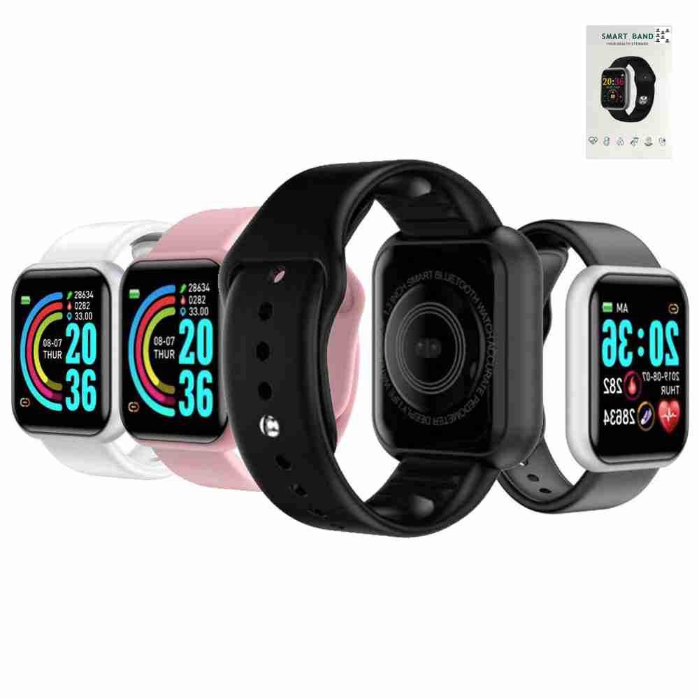 Smartwatch Mujer Hombre Reloj Inteligente Negro Smart Watch Deporte Deportivo L8
