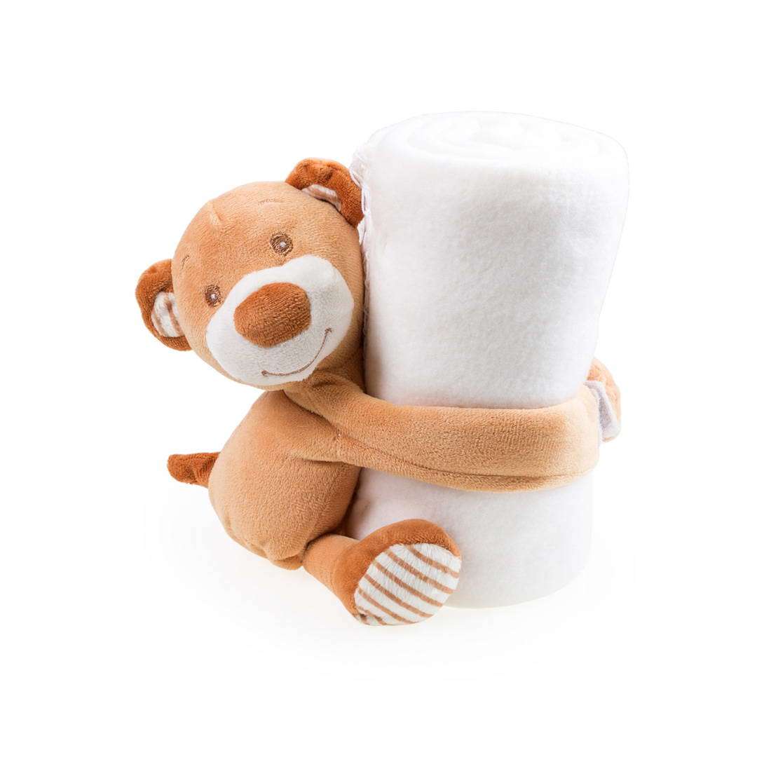 Manta Osito Infantil de Polar Fleece Suave y Cálida 100x75 cm