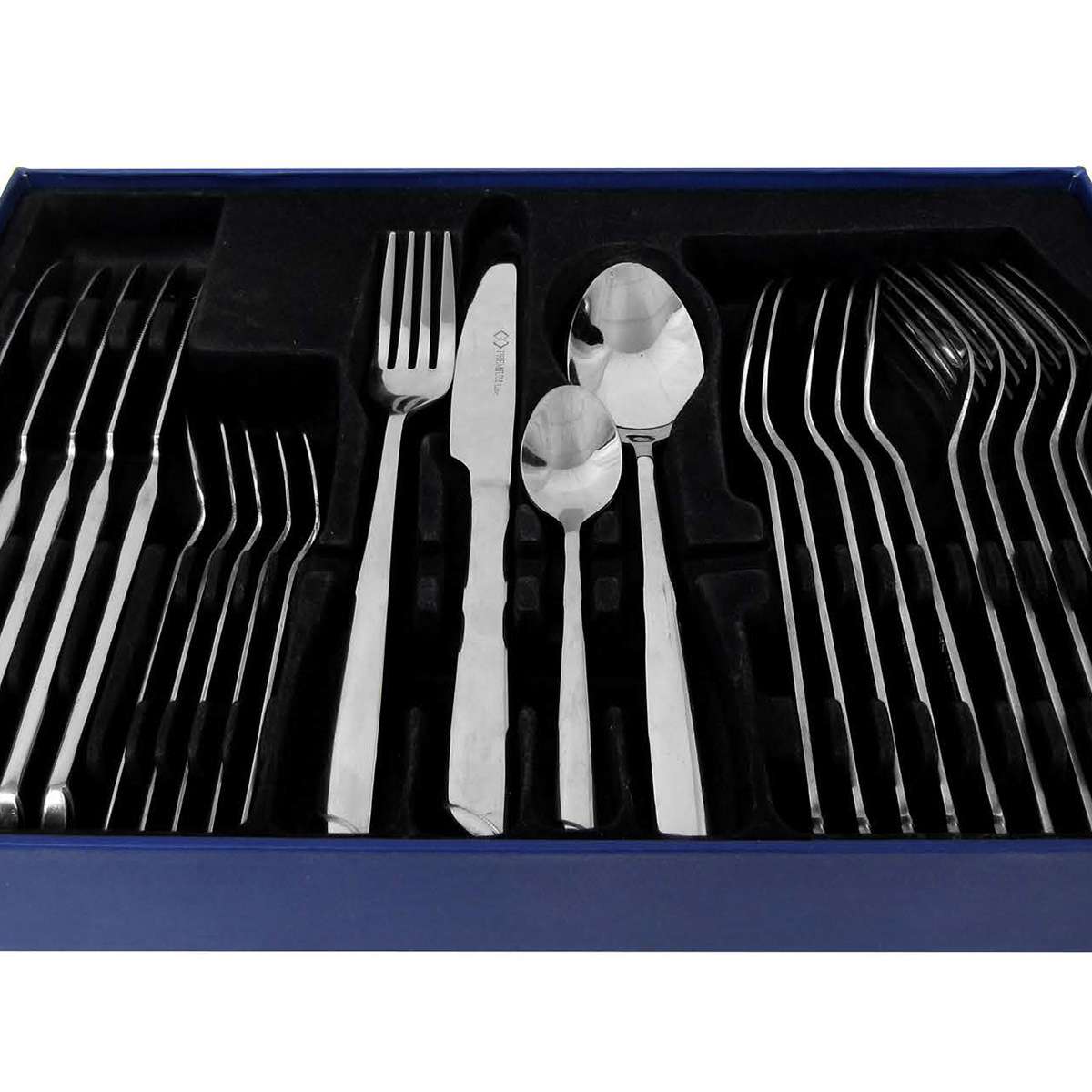 Cubertería Almalux® de 24 piezas en Acero Inoxidable - 6 Servicios