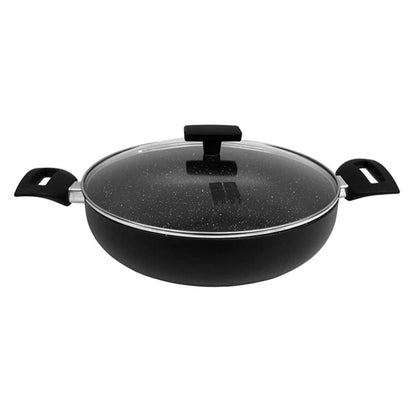 Batería de cocina Almalux® de 5 piezas - Aluminio - 20, 24 y 28 cm con Tapas