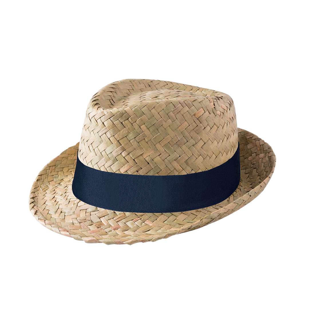 Sombrero de paja transpirable Zelio en blanco o verde natural