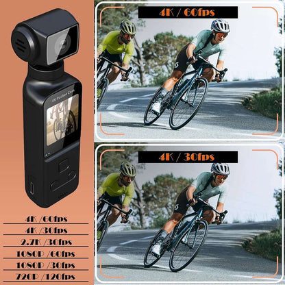 Cámara Corporal 4K Almalux® con Micrófono Externo – Rotación 270°, Estabilización de Imagen, WiFi y Grabación Ultra HD