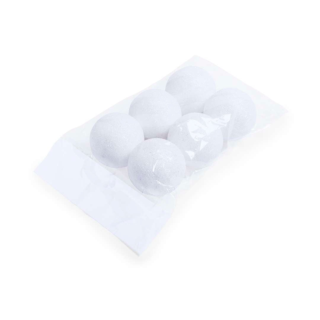 Set de 6 bolas de Navidad para colgar - Decoración festiva elegante
