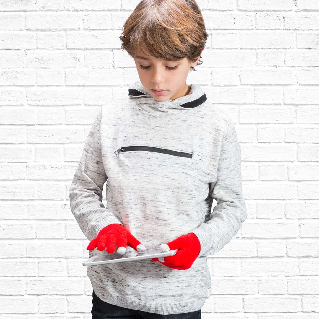 Guantes infantiles táctiles Pigun con punteros en dedos índice y pulgar