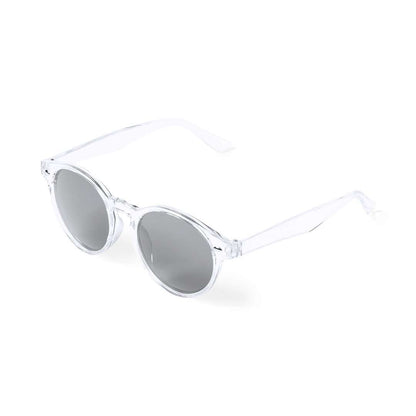 Gafas de sol unisex negras con protección UV400 y diseño circular