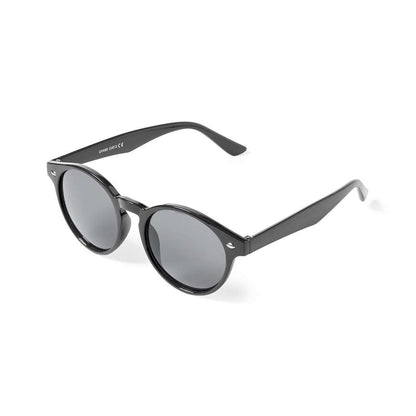 Gafas de sol unisex negras con protección UV400 y diseño circular