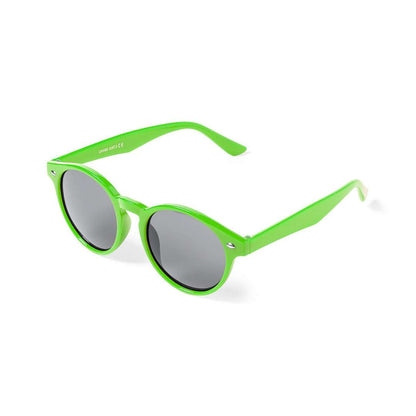 Gafas de sol unisex negras con protección UV400 y diseño circular