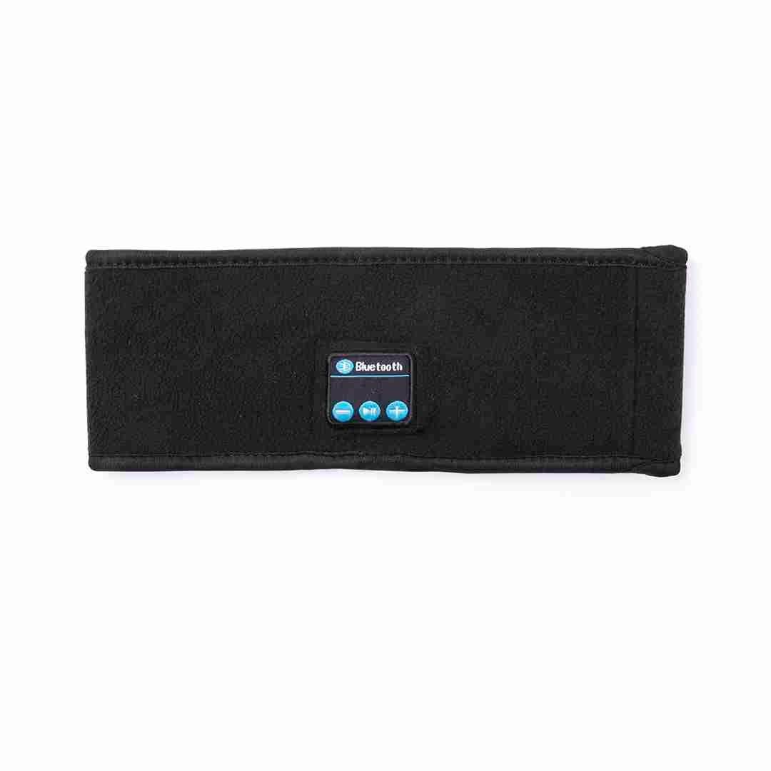 Cinta deportiva para la cabeza con Bluetooth® integrado Negra