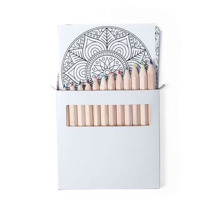 Set Boltex de lápices y láminas mandala para colorear y relajarse