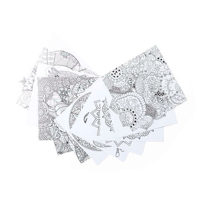 Set Boltex de lápices y láminas mandala para colorear y relajarse