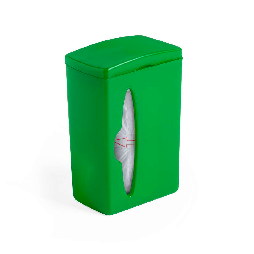 Dispensador de bolsas Bluck con clip ajustable y 15 bolsas incluidas