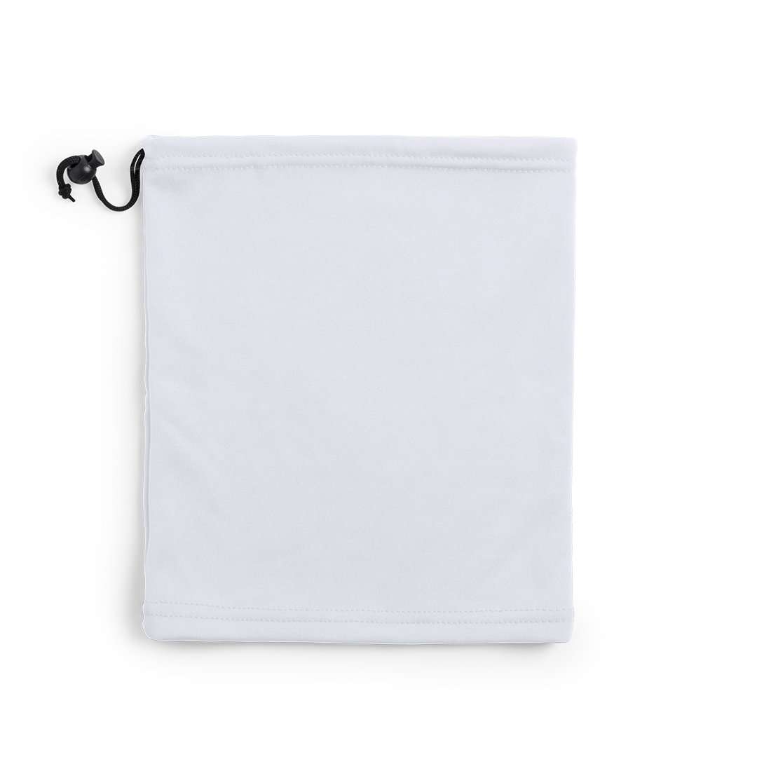 Braga multifuncional blanca para cuello y cabeza
