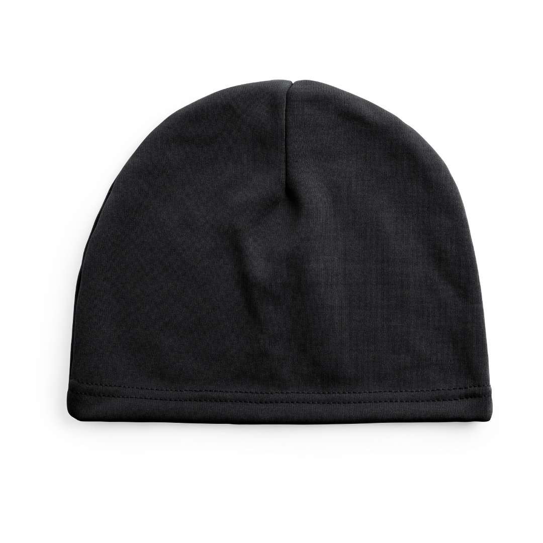 Gorro deportivo blanco Folten en poliéster con coral fleece cómodo