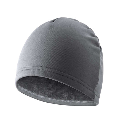 Gorro deportivo blanco Folten en poliéster con coral fleece cómodo