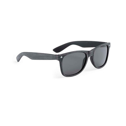 Gafas de sol Leychan con montura efecto madera y lentes ahumadas