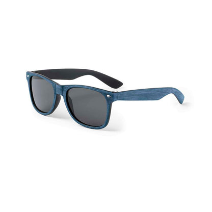 Gafas de sol Leychan con montura efecto madera y lentes ahumadas