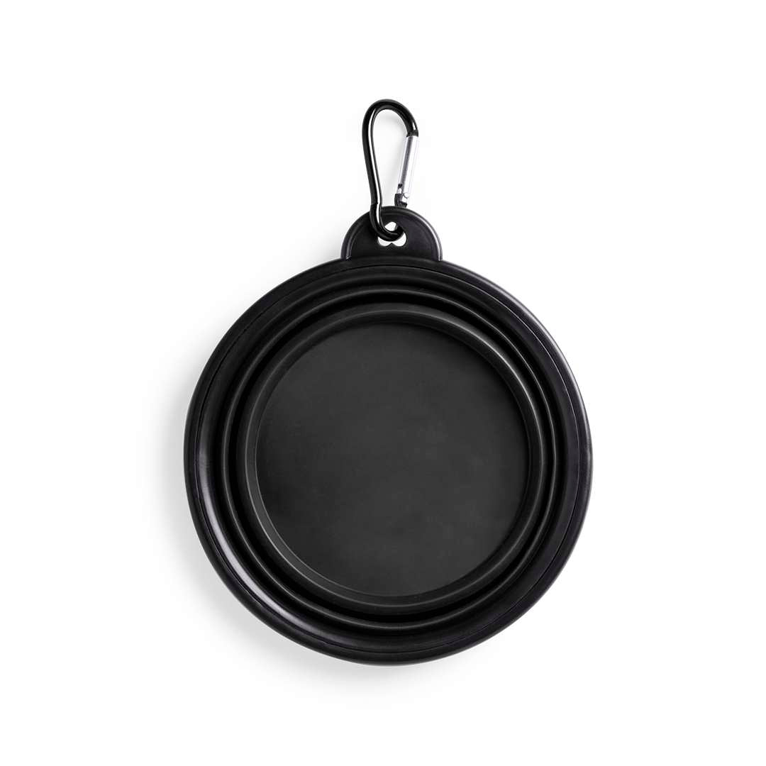Bowl Plegable para Mascotas 450ml con Mosquetón Metálico