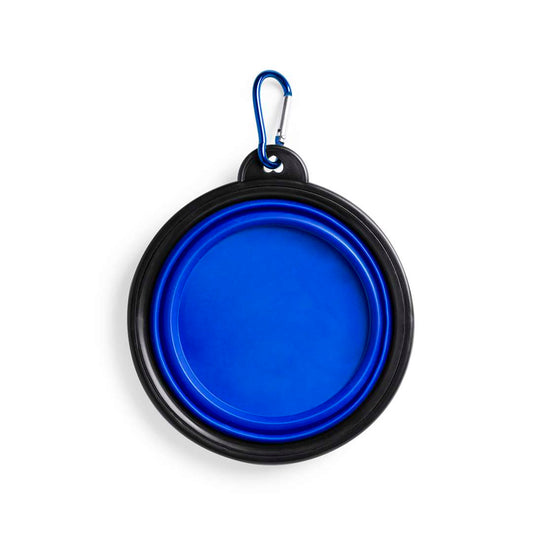 Bowl Plegable para Mascotas 450ml con Mosquetón Metálico