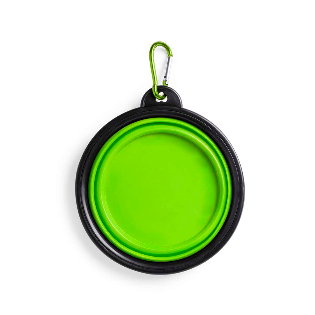 Bowl Plegable para Mascotas 450ml con Mosquetón Metálico