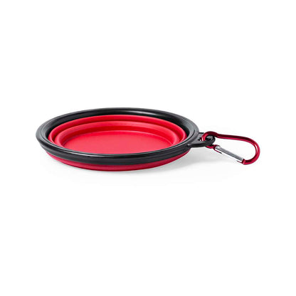 Bowl Plegable para Mascotas 450ml con Mosquetón Metálico