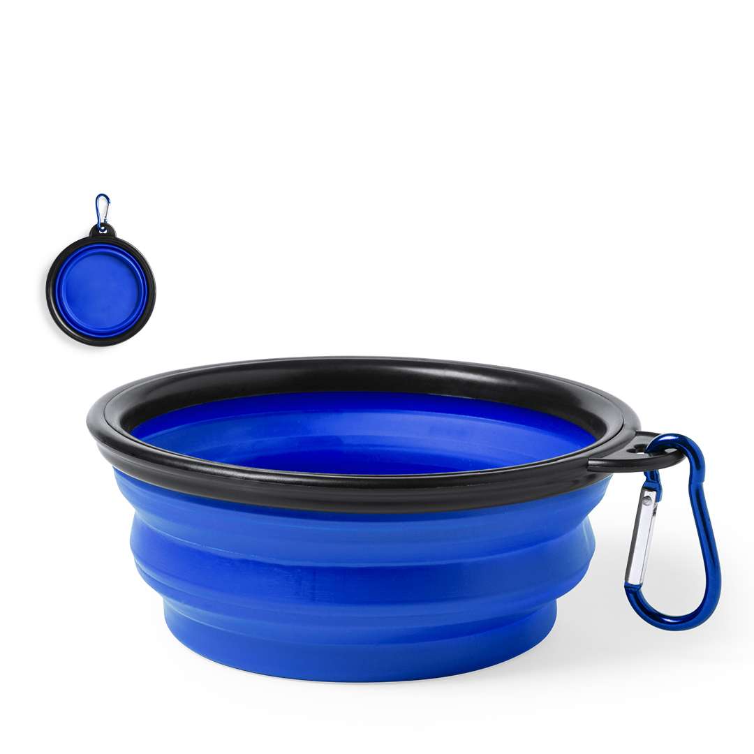Bowl Plegable para Mascotas 450ml con Mosquetón Metálico